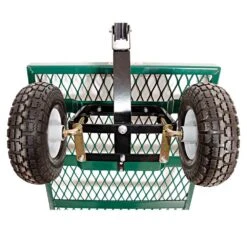 Deck Wagon, 24in X 48in Metal Tray With Flat-Free Tires -AM Leo Store gcf2448 steering