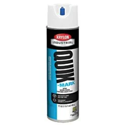 Quik Mark Spray Paint, White, 17oz Can, Case Of 12 Cans By Krylon